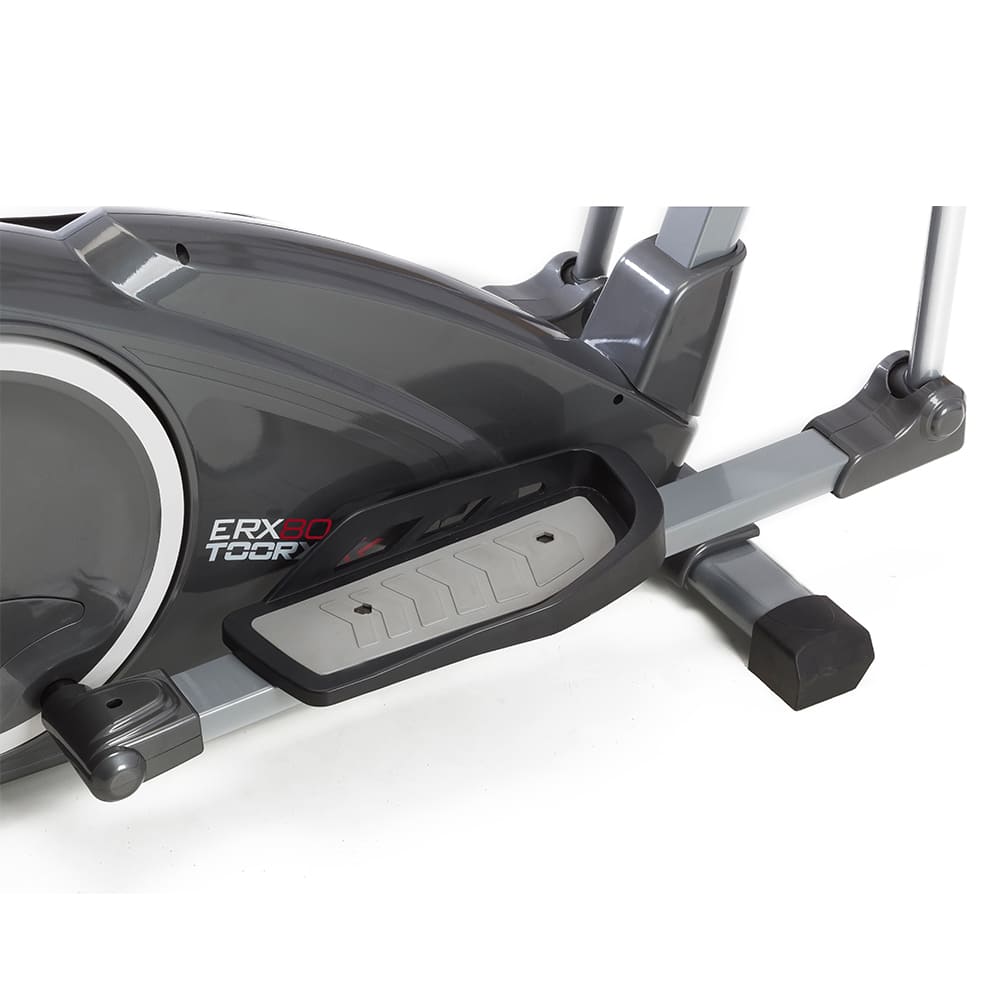 Elipsinis dviratis TOORX ERX-80 šoninis vaizdas su pedalais ir rėmu