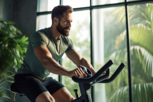 vyras-sportuija-ant-namu-dviracio-trenikuoklio